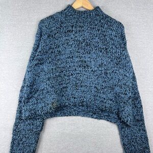 Relais Anthropologie Knitware Women’s Blue Speckled Sweater One Size